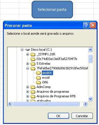 API para Selecionar Pastas