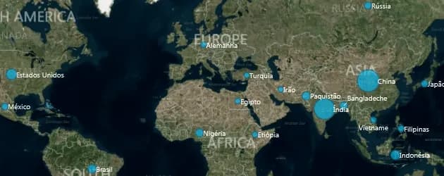 Gráfico de mapa no Excel 2013