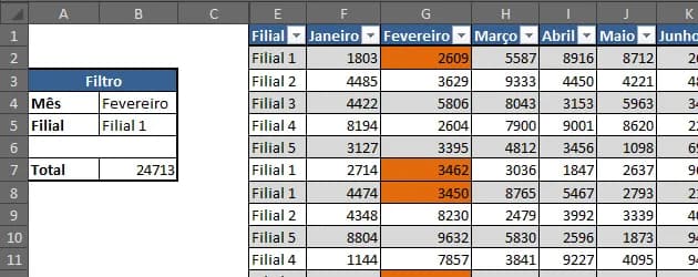 Somase com Desloc e marcação das células selecionadas