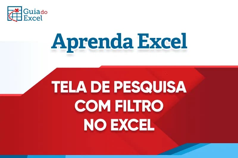 Tela de Pesquisa com Filtro no Excel capa