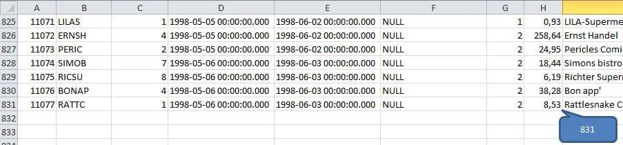 Número da última célula ativa, preenchida no Excel com VBA