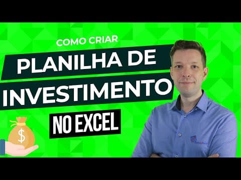 [Excel] Planilha Investimento