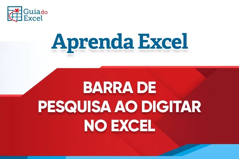 Barra de pesquisa ao digitar Excel 7