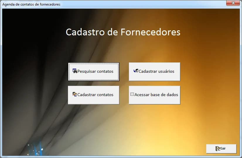Cadastro de fornecedores Excel planilha 2
