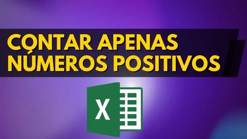 Como contar números positivos Excel