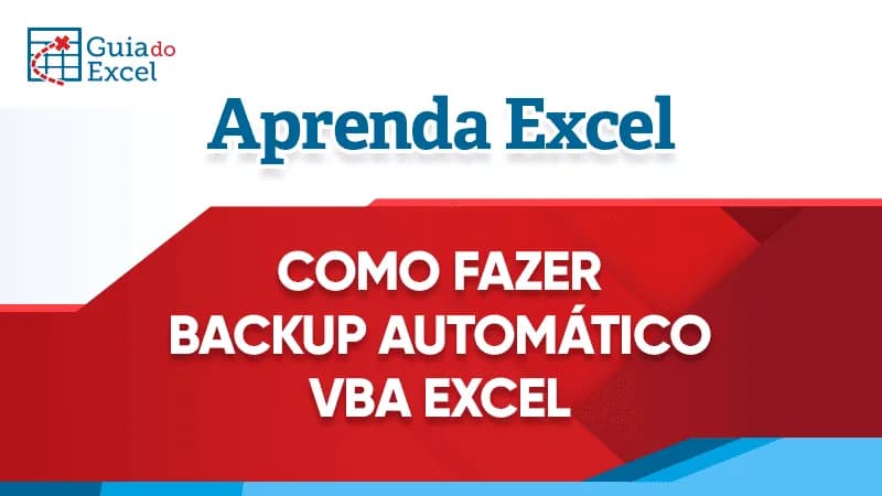 Como fazer backup de planilha com vba excel