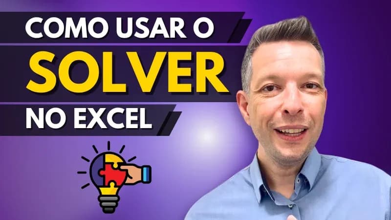 Como usar o solver no excel