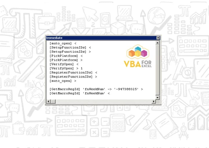 Janela de verificação imediata VBA Excel capa