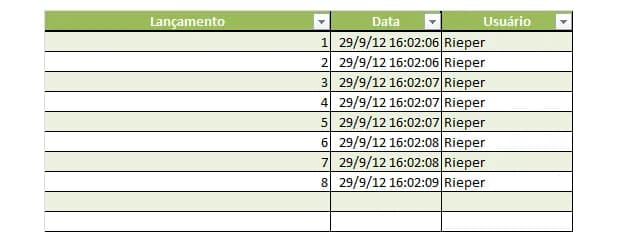 Criando log no Excel VBA - Nome do usuário VBA, Data e hora VBA
