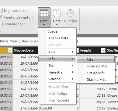 Adicionar colunas Power BI 2