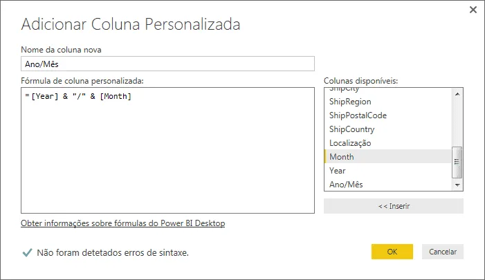 Adicionar colunas Power BI 4