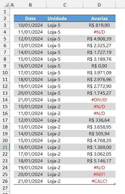 média ignorando erros excel 1