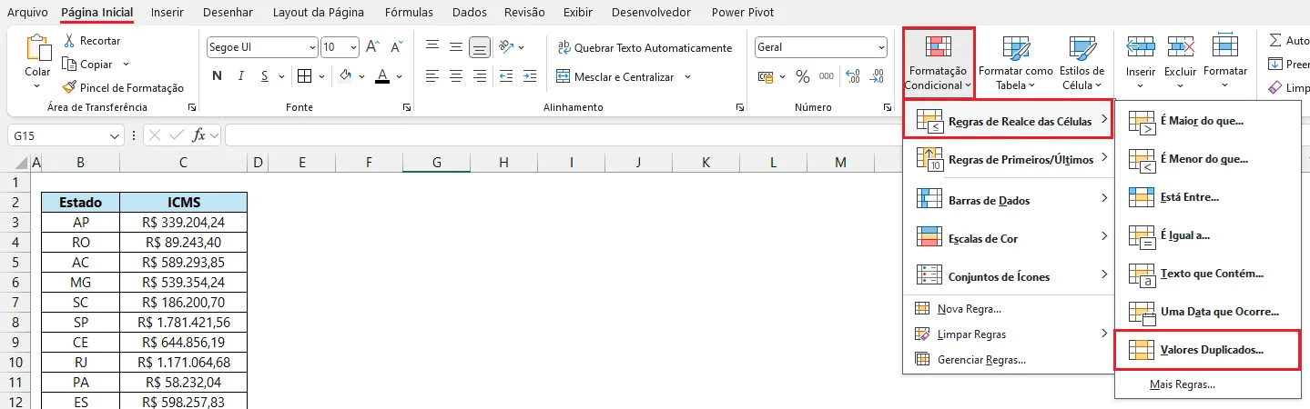 dados repetidos excel 3