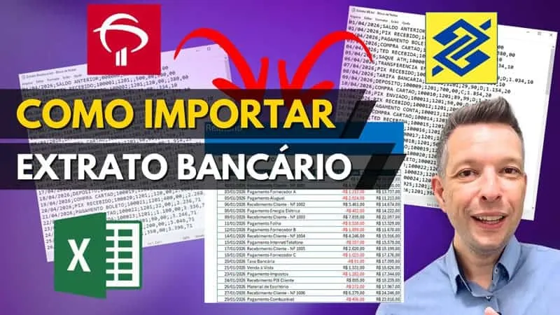 Como importar extratos bancários no Excel passo a passo