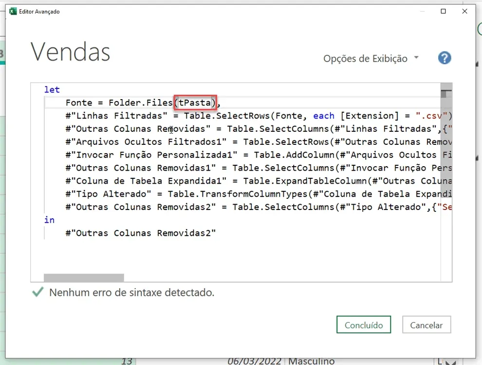 conectar onedrive no power query excel 10