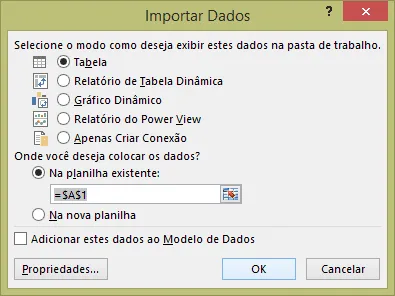 Conexão MySQL no Excel