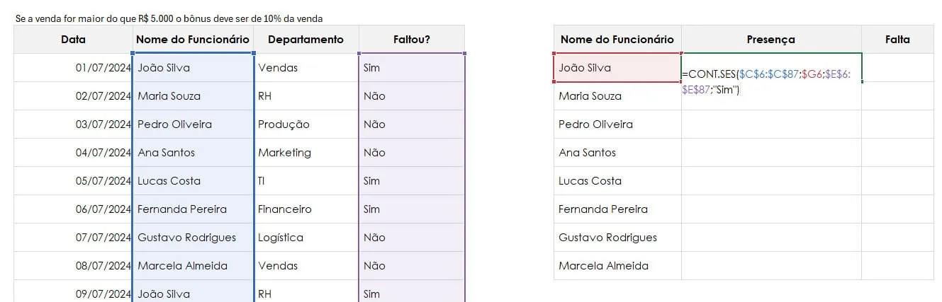 cont.ses excel 2