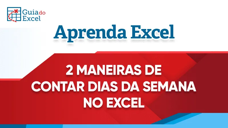 Contar dias da semana Excel 7