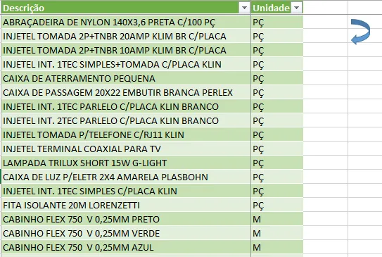 Cotação de preços profissional Excel 3