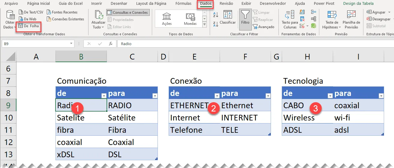 de para excel power query 6