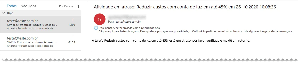 Enviar e-mail automaticamente pelo Outlook VBA - Enviar e-mail outlook 5W2H VBA 2