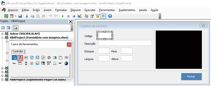 Excel Cadastro de Produtos com Imagem 4