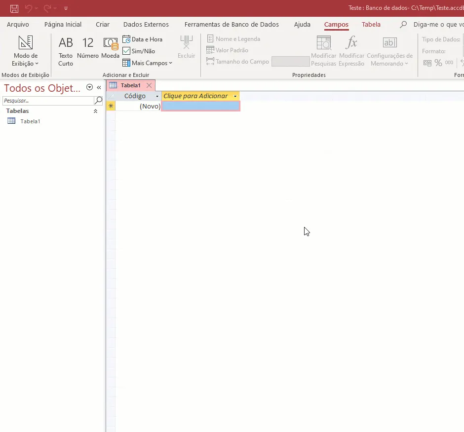 Extrair DDL Access em SQL - Como extrair criar tabelas Access em SQL 1