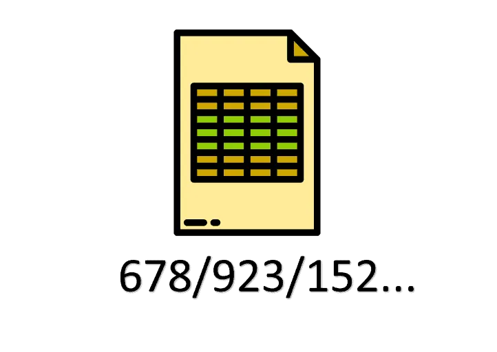Extrair números de células no Excel capa