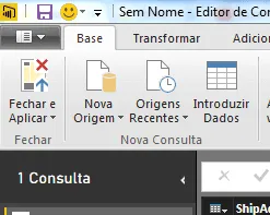 Fechar e aplicar Power BI