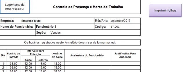 Folha ponto