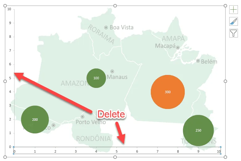 Gráfico de mapa com bolhas 11