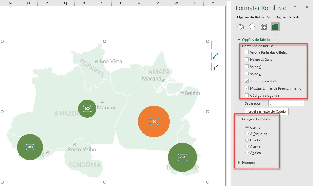 Gráfico de mapa com bolhas 12