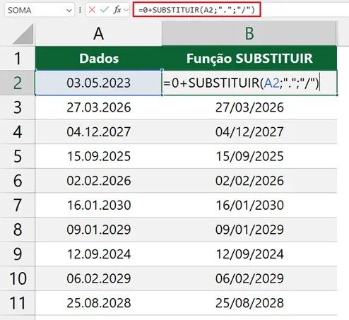 Como Colocar Datas no Excel no Padrão dd.mm.aaaa 3