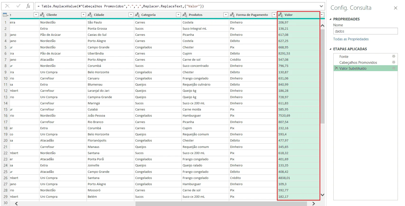 Importar txt para o Excel 25