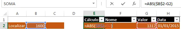 Localizar valor aproximado Excel 3