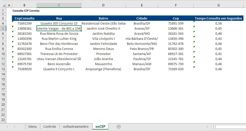 Planilha correios rastreamento 4 Consulta site cep 3.0