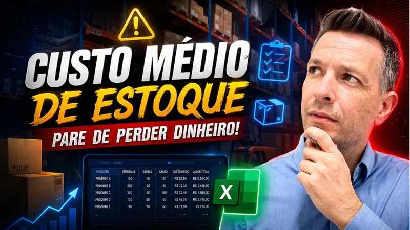 Planilha de Cálculo de Custo Médio de Estoque Excel Thumb