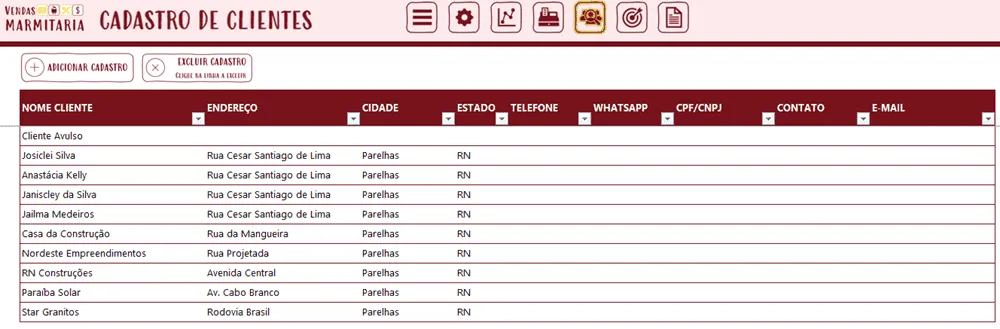 planilha marmita marmitex excel 2
