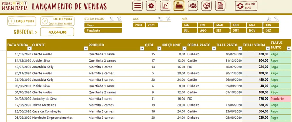 planilha marmita marmitex excel 5