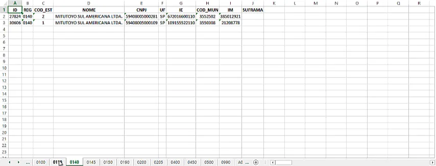 Planilha Excel SPED Contribuições - PIS COFINS 3