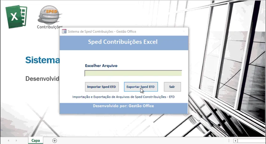 Planilha Excel SPED Contribuições - PIS COFINS 4