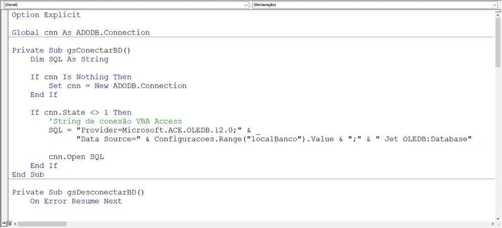 Como Criar Relatorios SQL no Excel 3