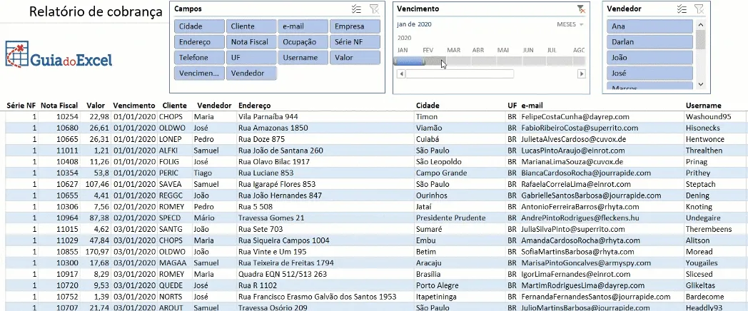 Relatórios Dinâmicos no Excel 1