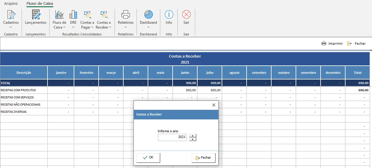 Sistema de contas a pagar e a receber com fluxo de caixa 10 Contas a receber