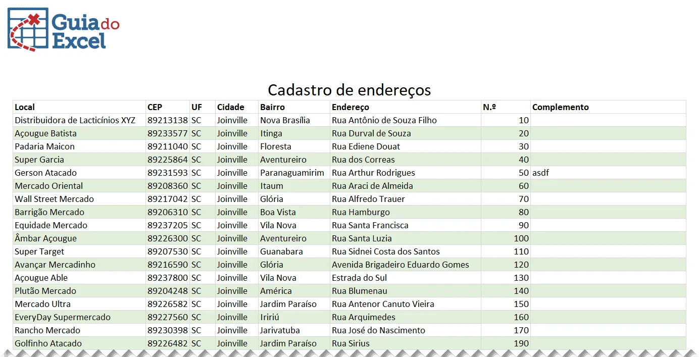 Validação de dados com lista pesquisável no Excel 1